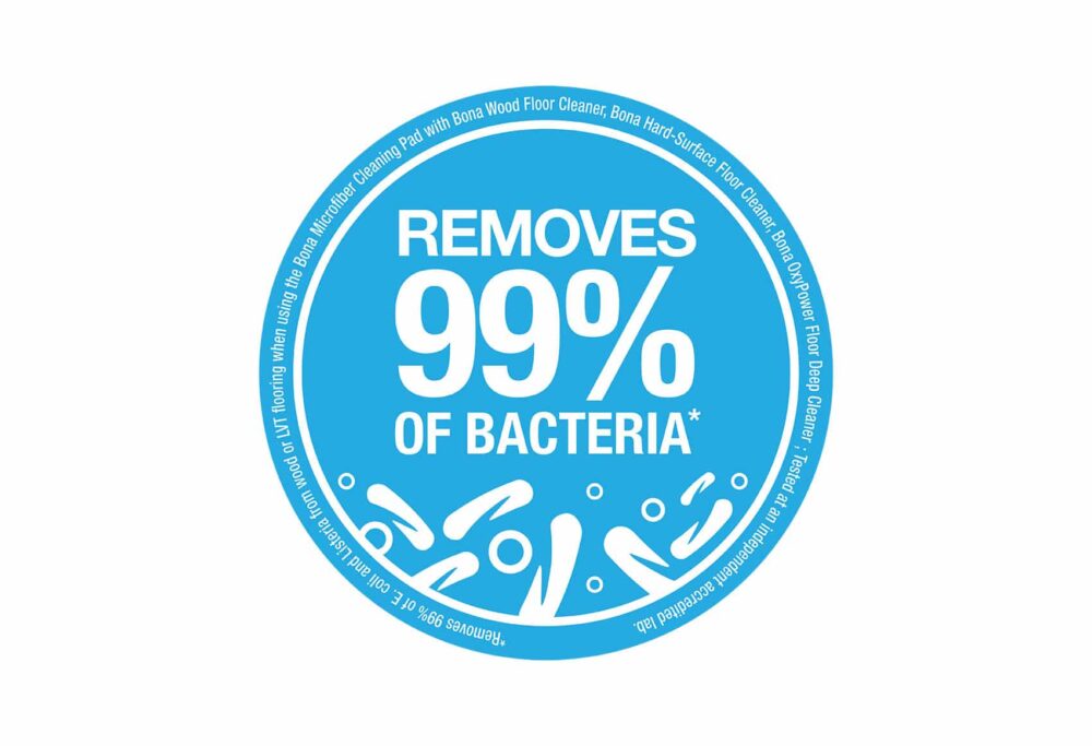 diagram - removes bacteria Bona Wood Floor cleaner