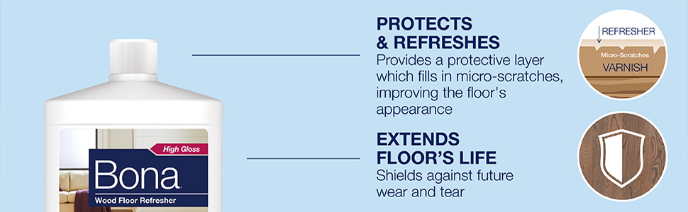 Bona Wood Floor Refresher 1 Litre for Lacquered Floors - Image 3